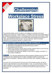 Challenging Workplace stress fact sheet