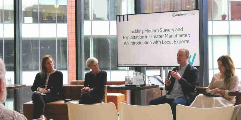 Panel at Modern Slavery event in Manchester