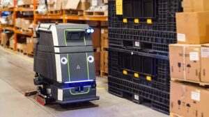 Factory robot running on AI